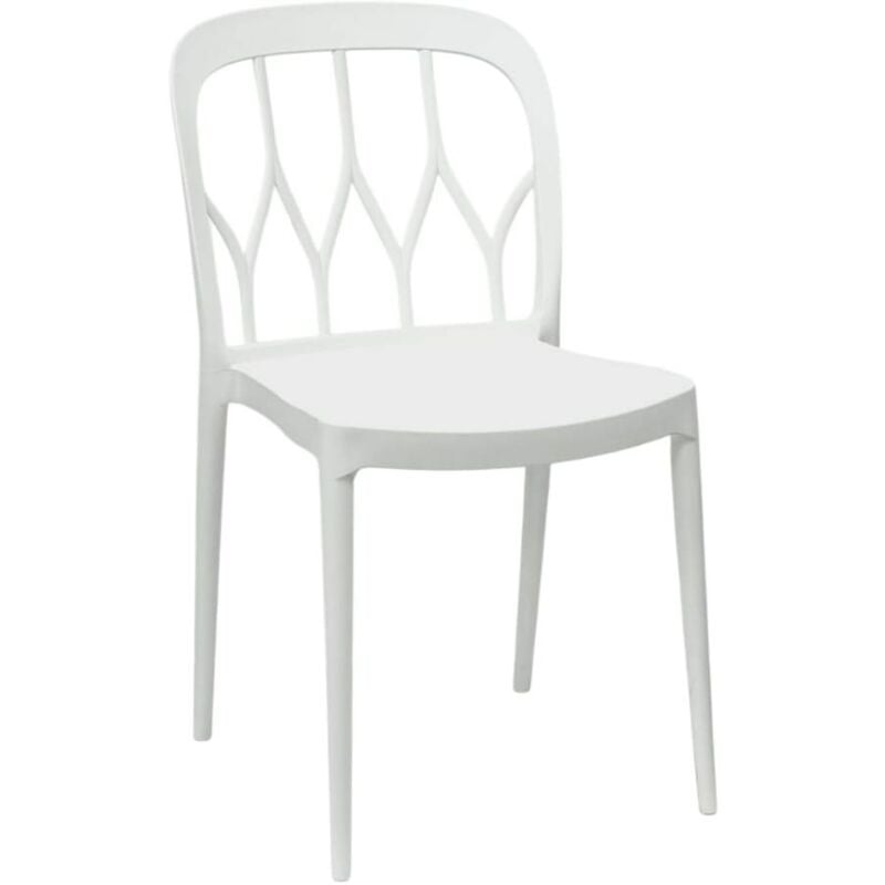 Ws Design - Chaise moderne Monaco Cuisine Bar Restaurant Blanc