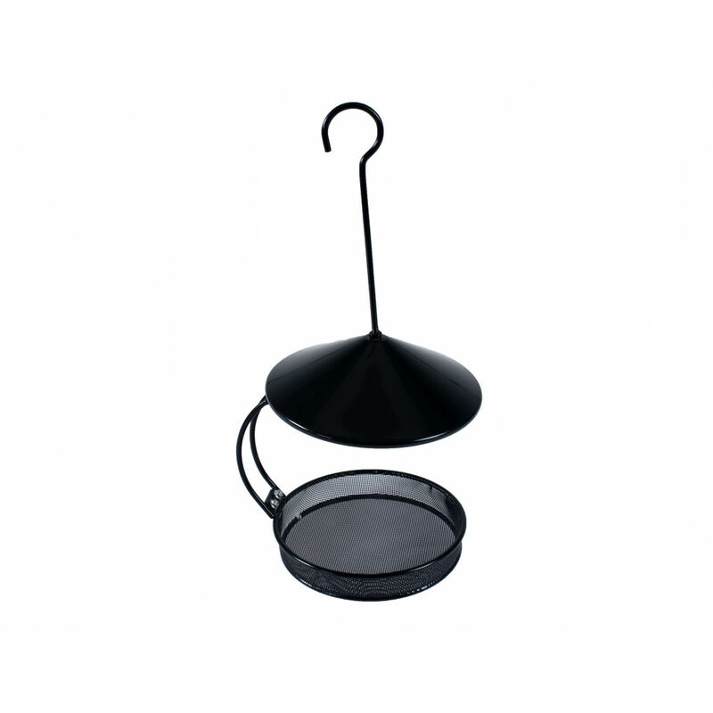 

copy of Comedero negro Besie para colgar. ø 18 cm H 22,5 cm. para pájaros.