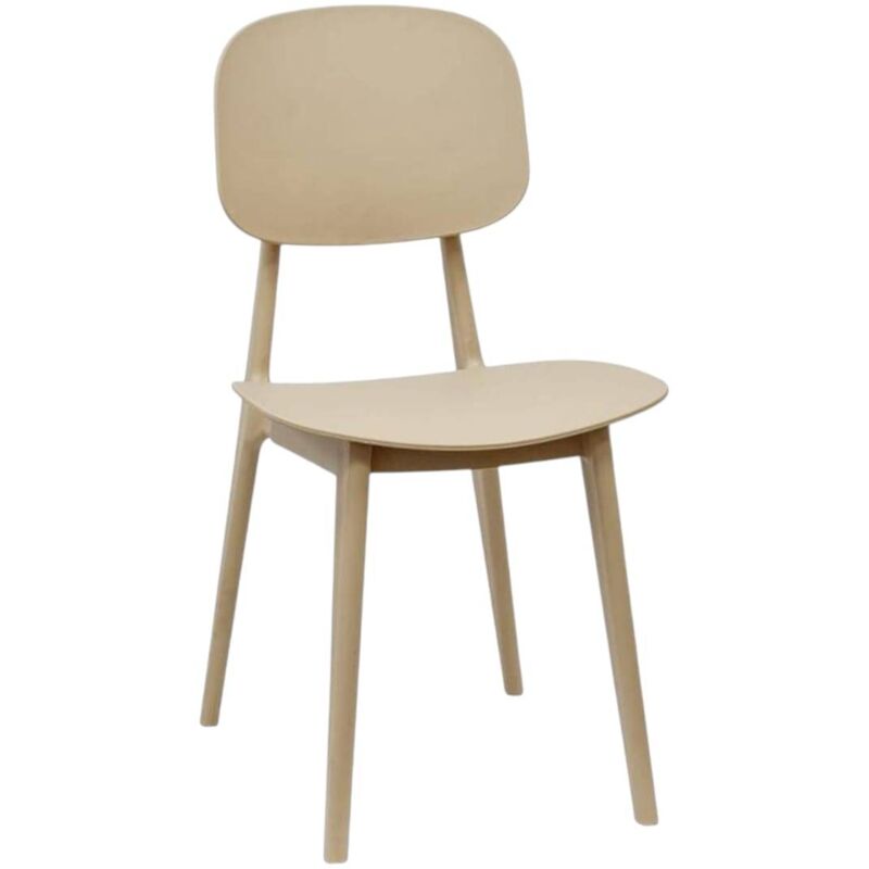 Chaise de restaurant en polypropylène sable Mod. Olbia