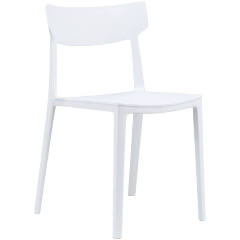 Chaise de restaurant moderne Amalfi blanche