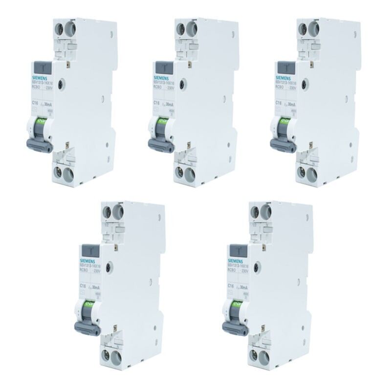 Kit magnétothermique différentiels Siemens 16A 1P+N 30MA ac 4,5KA 5SV13131KK16
