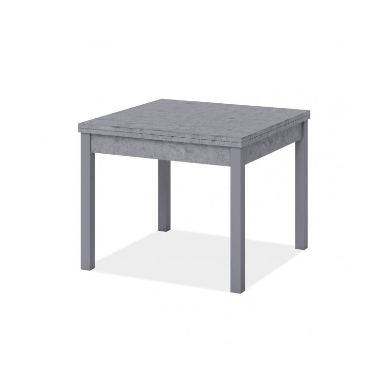 Abitare - Table extensible 90x90 cm ciment - Sora