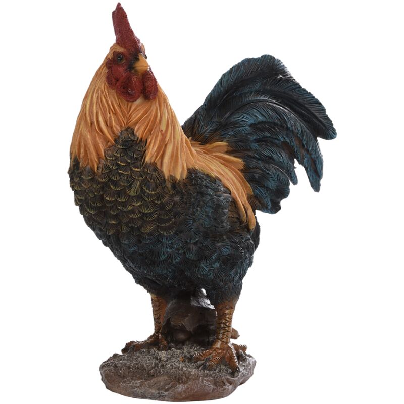 Figurine décorative intérieur ou extérieur - Coq S - H 24 cm - Livraison gratuite