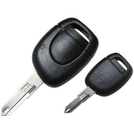 COQUE CLE ADAPTABLE RENAULT 1 BOUTON LAME CRANTEE FIXE