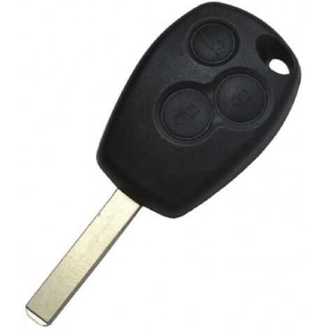 COQUE CLE ADAPTABLE RENAULT 3 BOUTONS LAME FRAISEE FIXE 7MM KLEMAX