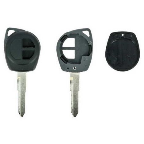 COQUE CLE ADAPTABLE SUZUKI 2 BOUTONS LAME CRANTEE FIXE