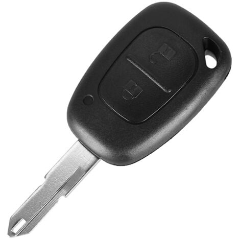 Coque clé pour Renault Kangoo Master Trafic-2 Boutons-Modèle avec Emplacement Pile-Télécommande PlipPhonillico®