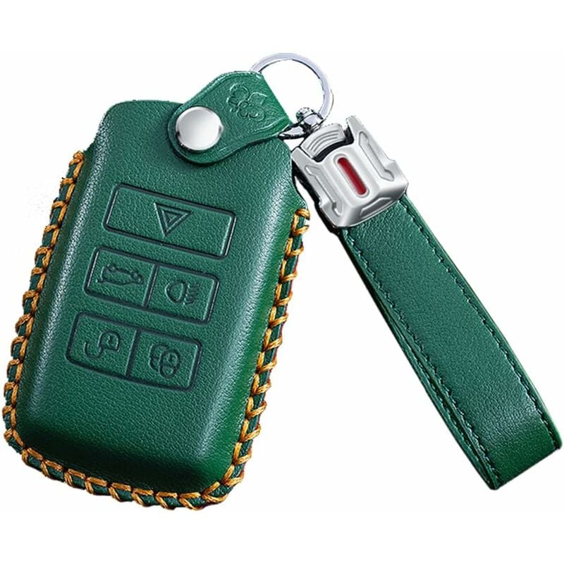 Fei Yu - Coque de clé de voiture en cuir (section a, verte)