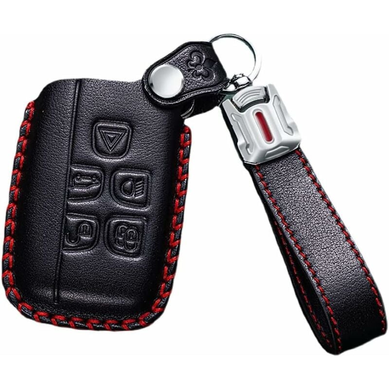 Fei Yu - Coque de clé de voiture en cuir (style b, noir)