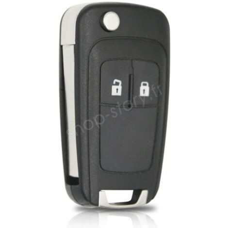 Coque de clé pliable 2 boutons pour OPEL et CHEVROLET – Installation facile – Matériaux ABS et métal – Protection contre l'usure – Shop-Story