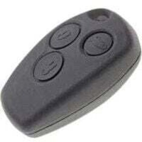 Coque de Clé sans Lame Compatible avec Renault Trafic, Master et Modus  Boitier Clef Plip Voiture Télécommande 3 Boutons 9.5mm/2.5mm