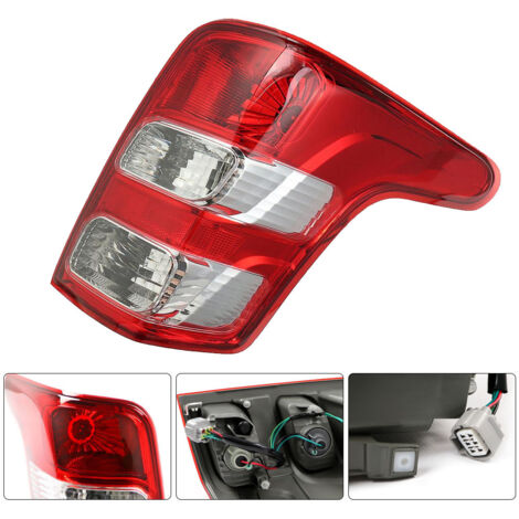 Coque de Feu Arrière Gauche pour Mitsubishi TRITON L200 (2015-2019)  Pièce de Rechange en ABS pour Lampe de Frein et Lampe de Recul-kinzon  Emplacement Conducteur - Accessoire Auto Spécifique au Modèl