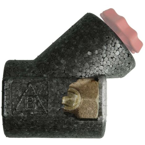 Coque d’isolation EPP DN20 pour vannes et robinets avec filetage femelle