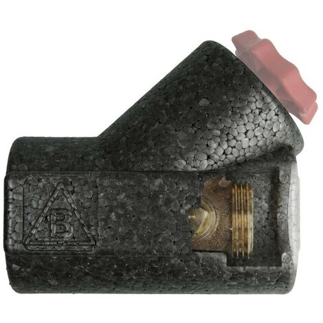 Coque d’isolation EPP DN20 pour vannes et robinets avec filetage mâle