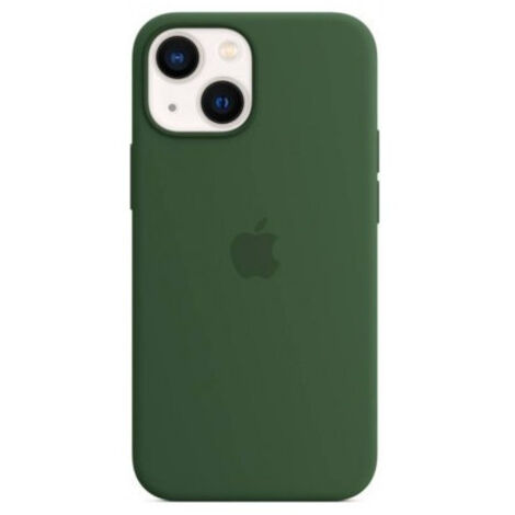Coque en silicone Apple avec MagSafe pour iPhone 13 Trèfle