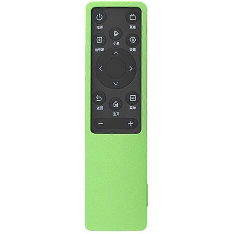 Coque en Silicone Renforcée Anti-Dérapante pour Télécommande TV 4K Intelligente à Commande Vocale, Couverture Protectrice avec Anneau Porte-Clefs pour Modèle SIKAI CN3A75