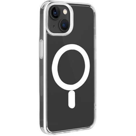 Coque en silicone transparente Puro Lite Mag MagSafe pour iPhone 14/13