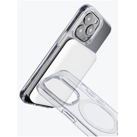 Coque en silicone transparente Puro Lite Mag MagSafe pour iPhone 14 Pro