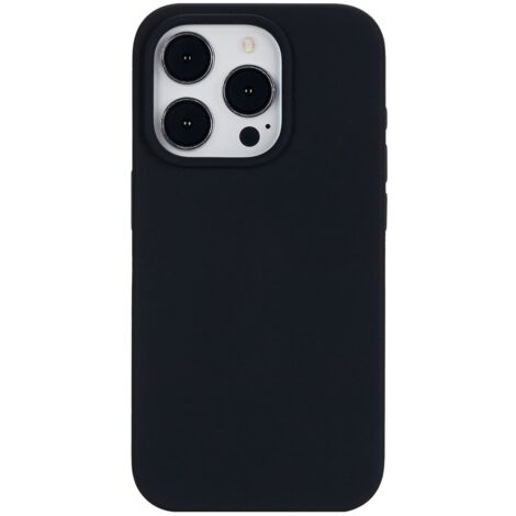 Coque eSTUFF infinite riga pour iPhone 15 Pro, noire, matériau : 51 % PC recyclé, 25 % silicone, ES67120027
