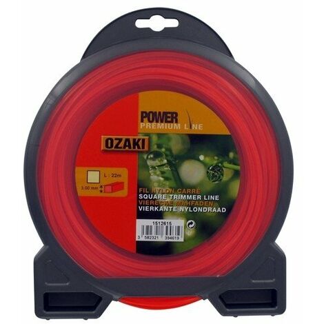 Coque fil nylon carré OZAKI 22 m diamètre 3,00 mm