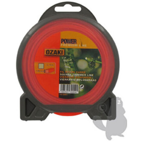 Coque fil nylon carré OZAKI PREMIUM - Longueur: 15m, Ø: 1,60mm
