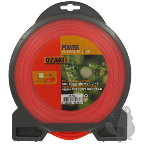 Coque fil nylon carré OZAKI PREMIUM - Longueur: 57m, Ø: 2,70mm