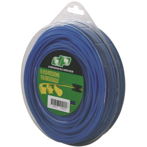 Coque fil nylon débroussailleuse carre (1/2 kg) ø : 4.5 mm - 20m