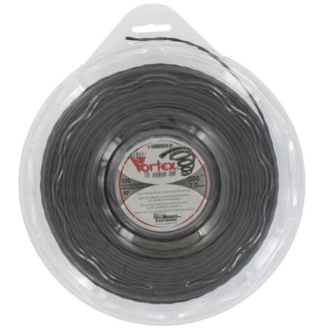 Coque fil nylon hélicoïdal copolymère VORTEX - 2.00mm x 97m - Qualité professionnelle - Fabrication américaine
