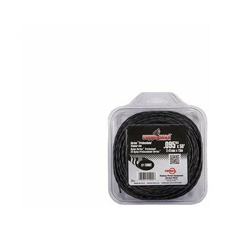 Coque fil nylon hélicoïdal copolymère VORTEX - 2.40mm x 12m - Qualité professionnelle - Fabrication américaine