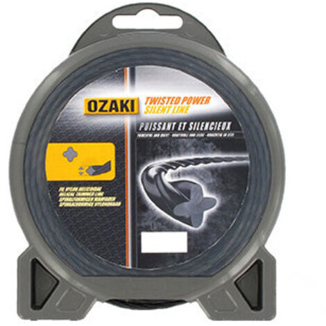 Coque fil nylon hélicoïdal OZAKI twisted power silent line - 2,70 mm x 72m - qualité professionnelle - fabrication française