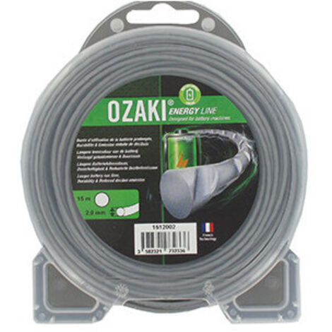Coque Fil Nylon Ondulé Rond Ozaki Energy Line. - Longueur: 15 M, ø: 2,00mm.