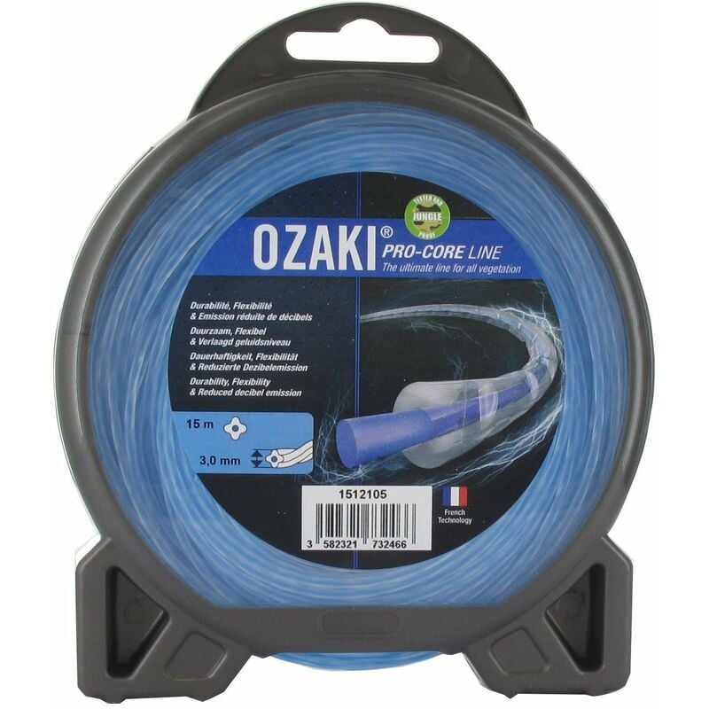 Coque fil nylon helicoïdal 3mm OZAKI PRO-CORE LINE (15m)