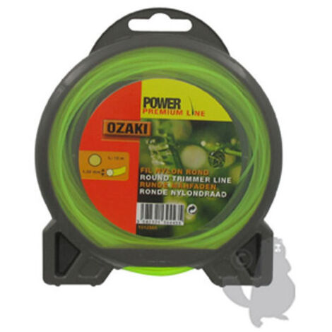 Coque fil nylon rond 1,3 mm x 15 m OZAKI - qualite professionnelle - fabrication francaise