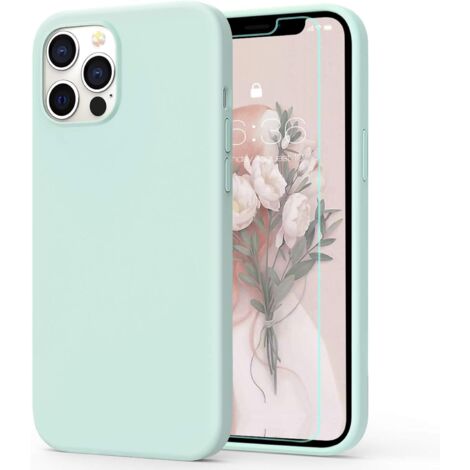 Coque iPhone en silicone liquide (menthe)