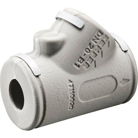 Coque isolante KEMPER universelle siège incliné avec clips de fermeture, DN32 (1 1/4")