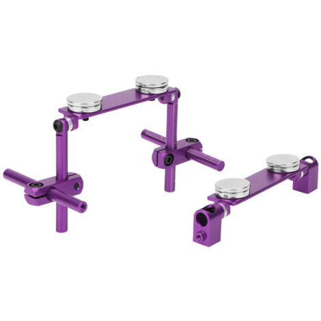 Coque Magnétique Invisible en Aluminium pour Voiture RC HSP 1/10 - Kit de Montage Furtif (Violet)