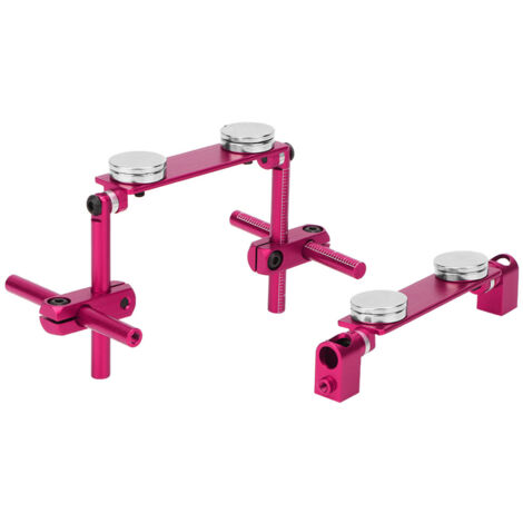 Coque magnétique invisible en aluminium pour voiture RC HSP 1/10 - Montage facile (Rose)