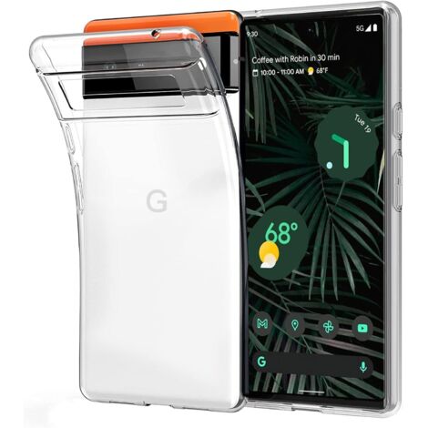 COQUE POUR GOOGLE PIXEL 6 PRO ARRIÈRE EN SILICONE TRANSPARENT