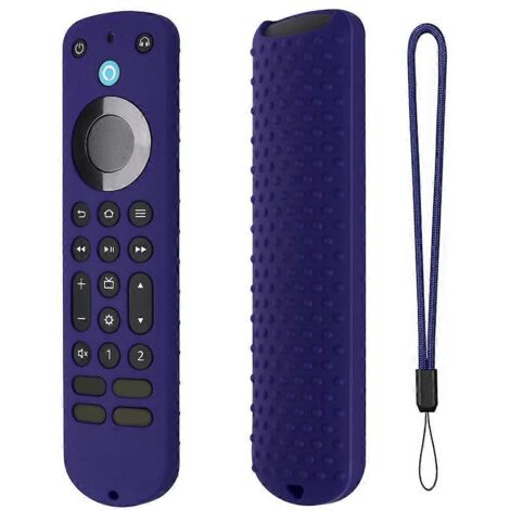 Coque pour télécommande vocale Alexa, antidérapante, souple, antichoc et résistante aux chocs.