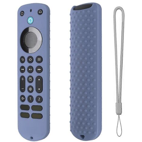 Coque pour télécommande vocale Alexa, antidérapante, souple, antichoc et résistante aux chocs.