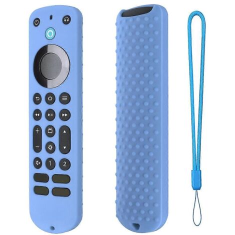 Coque pour télécommande vocale Alexa, antidérapante, souple, antichoc et résistante aux chocs.