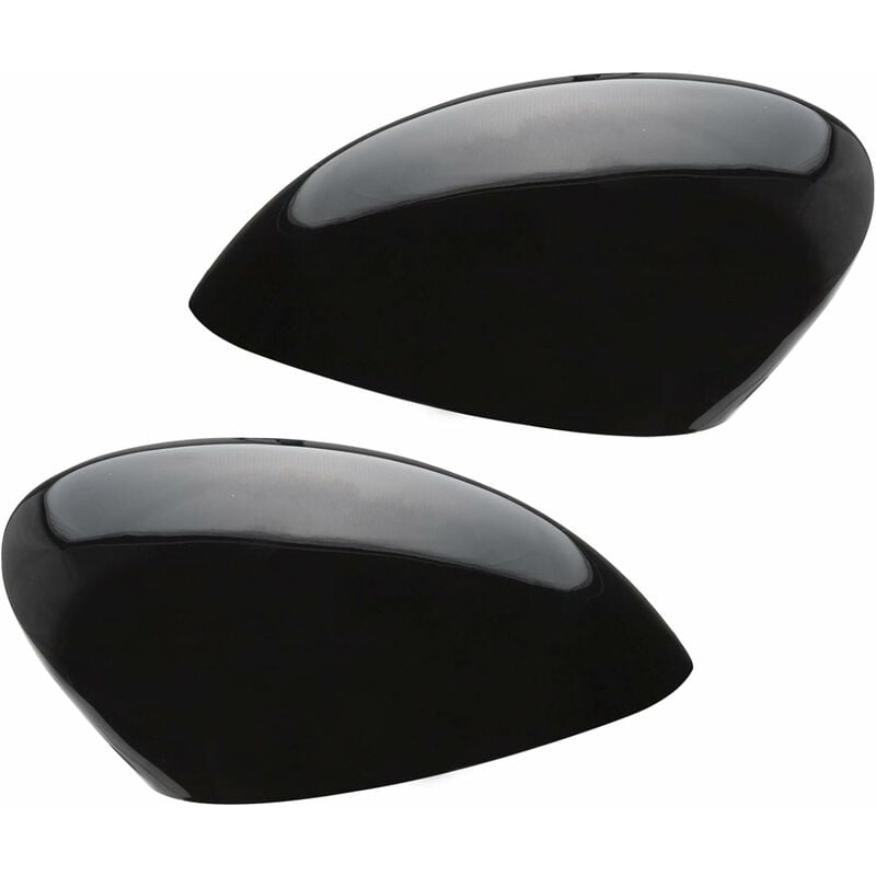 Coque Rétroviseur Capuchon Couvercle pour Fiesta MK7 2009-2017 Noir Brillant