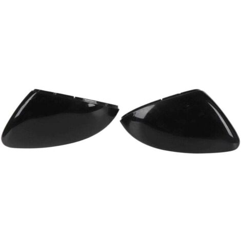 coque retroviseur golf 7,Couvercle de capuchon de rétroviseur, capuchon de rétroviseur, une paire de couvercle de rétroviseur latéral de voiture Capuchon de rétroviseurs, noir brillant