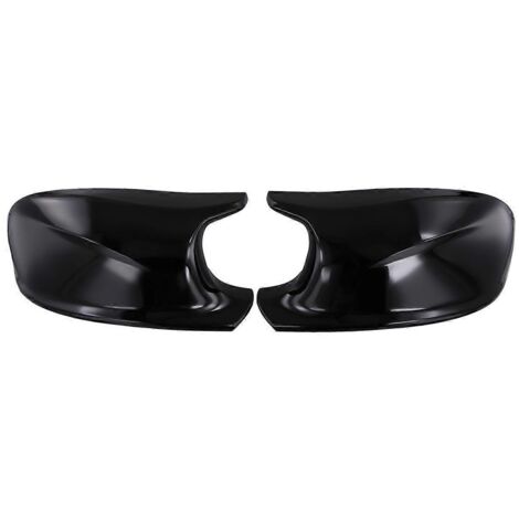 Coques de rétroviseurs de portières de voiture, noir brillant