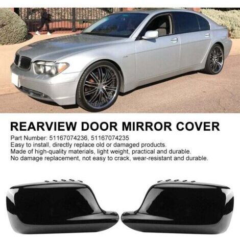 Coques de rétroviseurs pour BMW E46, ensemble de rétroviseurs extérieurs gauche et droit, référence 51167074236, compatibles avec les modèles BMW E46 323Ci, 325Ci, 328Ci, E65 et E66.