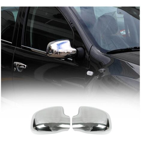 Coques de Rétroviseurs pour Dacia Duster 2012-2018 en Acier Chromé Argent