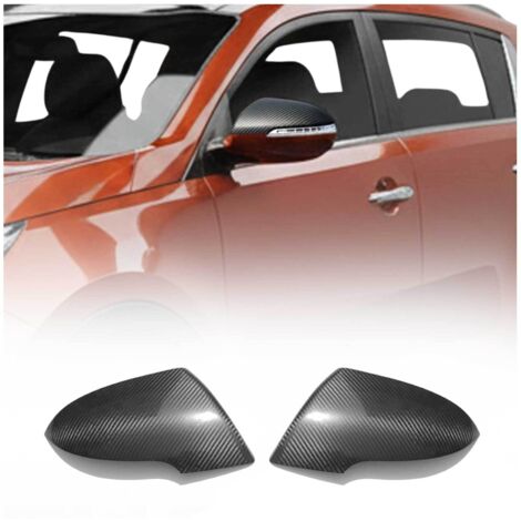 Coques de Rétroviseurs pour Kia Sportage 2010-2015 en Carbone Noir