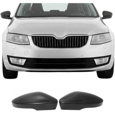 Coques de Rétroviseurs pour Skoda Octavia III 2013-2019 en Carbone Noir
