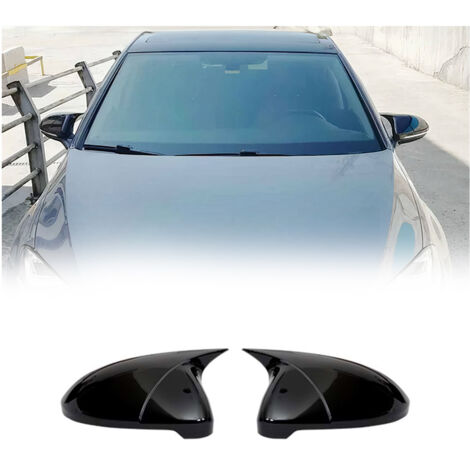 Coques de Rétroviseurs pour VW Golf 2012-2021 en ABS Noir Piano
