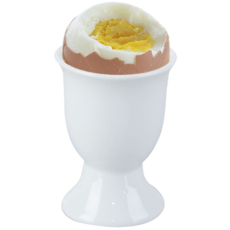 Porte-œufs en porcelaine blanche